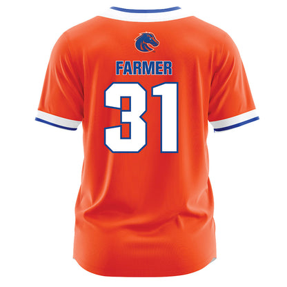 Boise State - NCAA Softball : Hollie Farmer - Orange Jersey-1