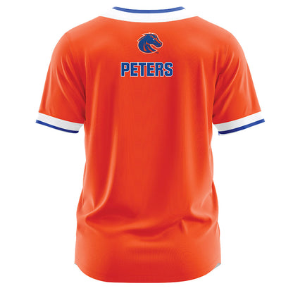 Boise State - NCAA Softball : Saige Peters - Orange Jersey-1