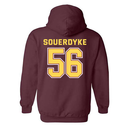 NSU - NCAA Football : Sam Souerdyke - Sports Shersey Hooded Sweatshirt-1