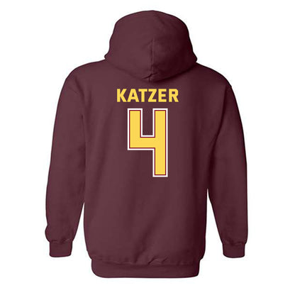 NSU - NCAA Football : Boston Katzer - Sports Shersey Hooded Sweatshirt-1