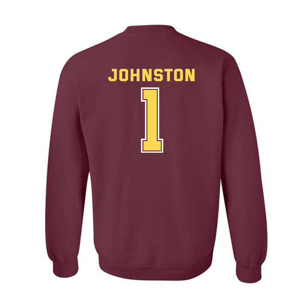 NSU - NCAA Football : Kiyon Johnston - Sports Shersey Crewneck Sweatshirt-1