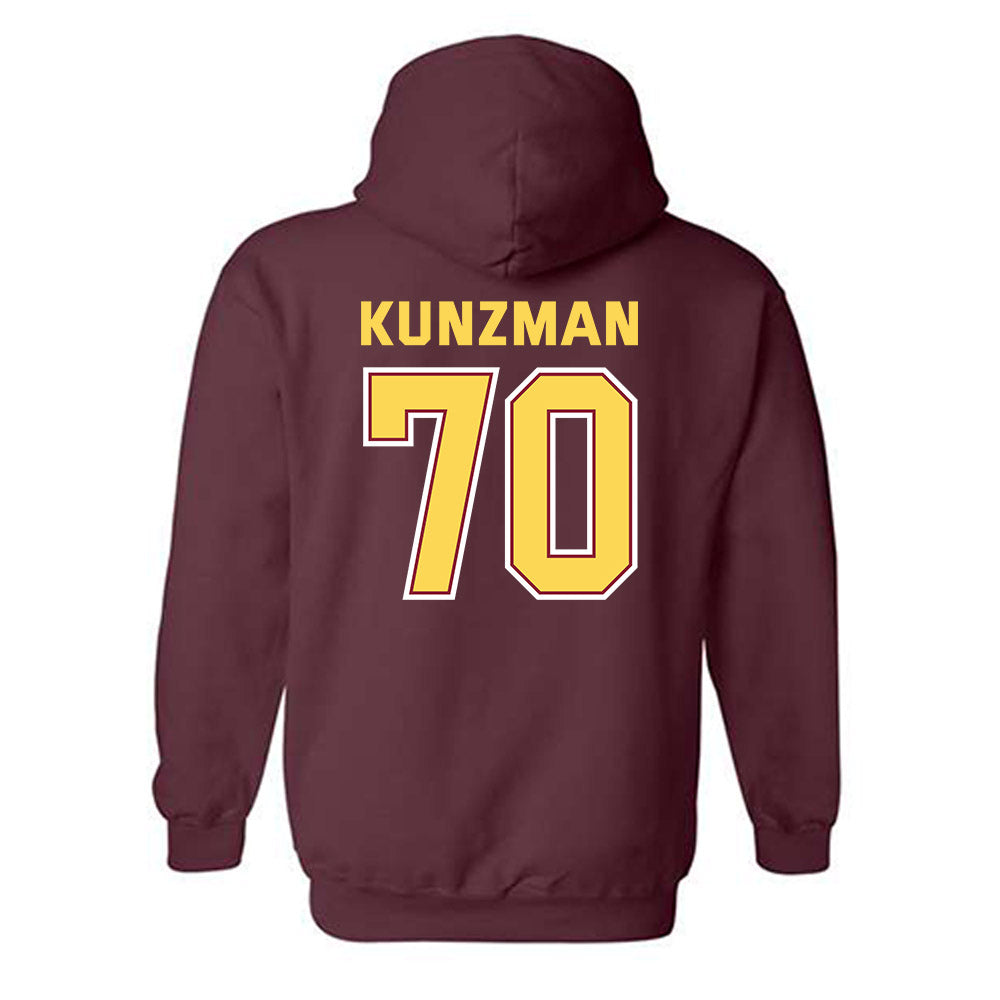 NSU - NCAA Football : Jeffrey Kunzman - Sports Shersey Hooded Sweatshirt-1