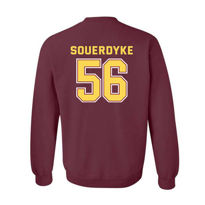 NSU - NCAA Football : Sam Souerdyke - Sports Shersey Crewneck Sweatshirt-1