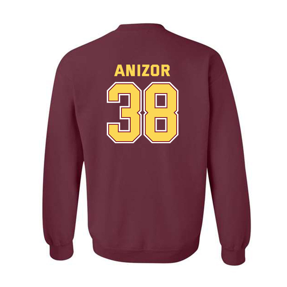 NSU - NCAA Football : CJ Anizor - Sports Shersey Crewneck Sweatshirt-1