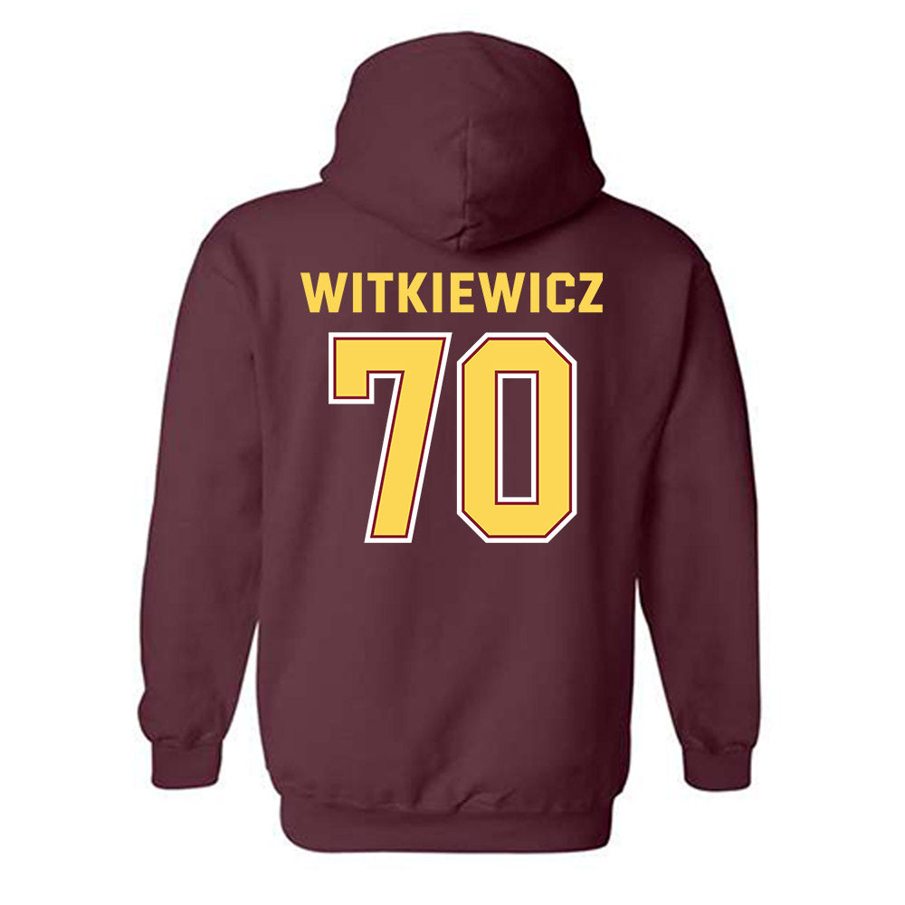 NSU - NCAA Football : Edward Witkiewicz - Sports Shersey Hooded Sweatshirt-1