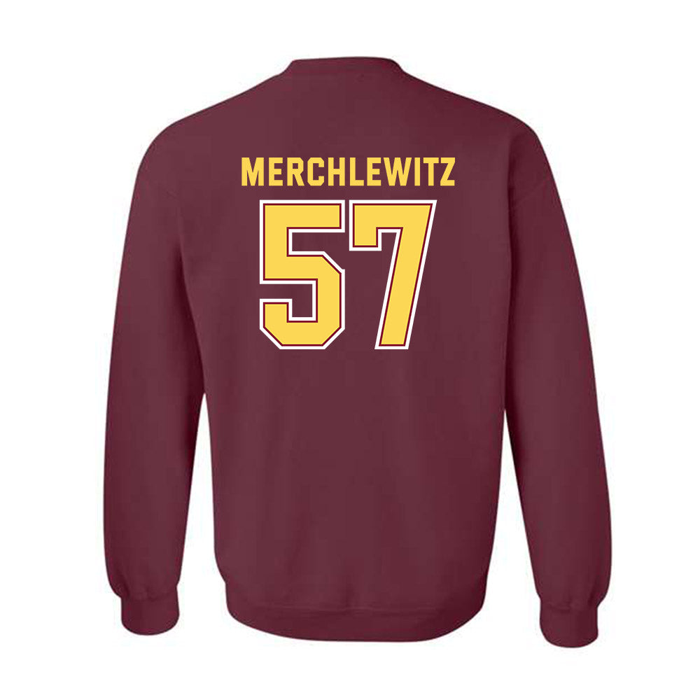 NSU - NCAA Football : Jake Merchlewitz - Sports Shersey Crewneck Sweatshirt-1