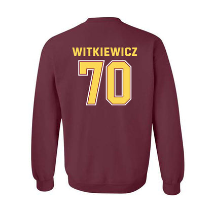 NSU - NCAA Football : Edward Witkiewicz - Sports Shersey Crewneck Sweatshirt-1