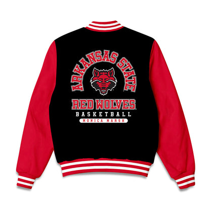 Arkansas State - NCAA Women's Basketball : Monica Marsh - Bomber Jacket-1
