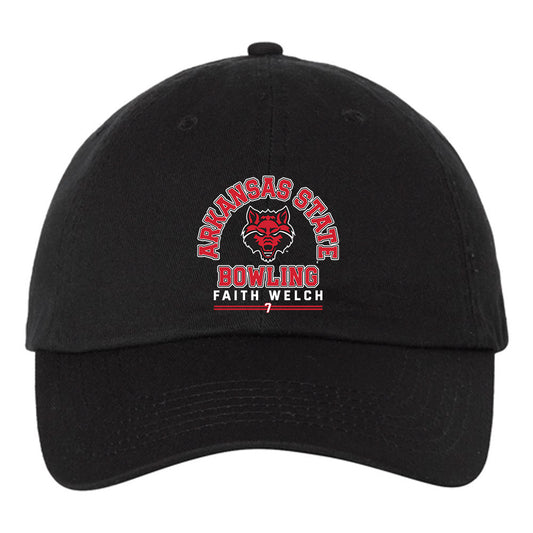 Arkansas State - NCAA Women's Bowling : Faith Welch - Dad Hat