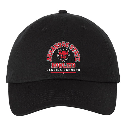 Arkansas State - NCAA Women's Bowling : Jessica Schnurr - Dad Hat