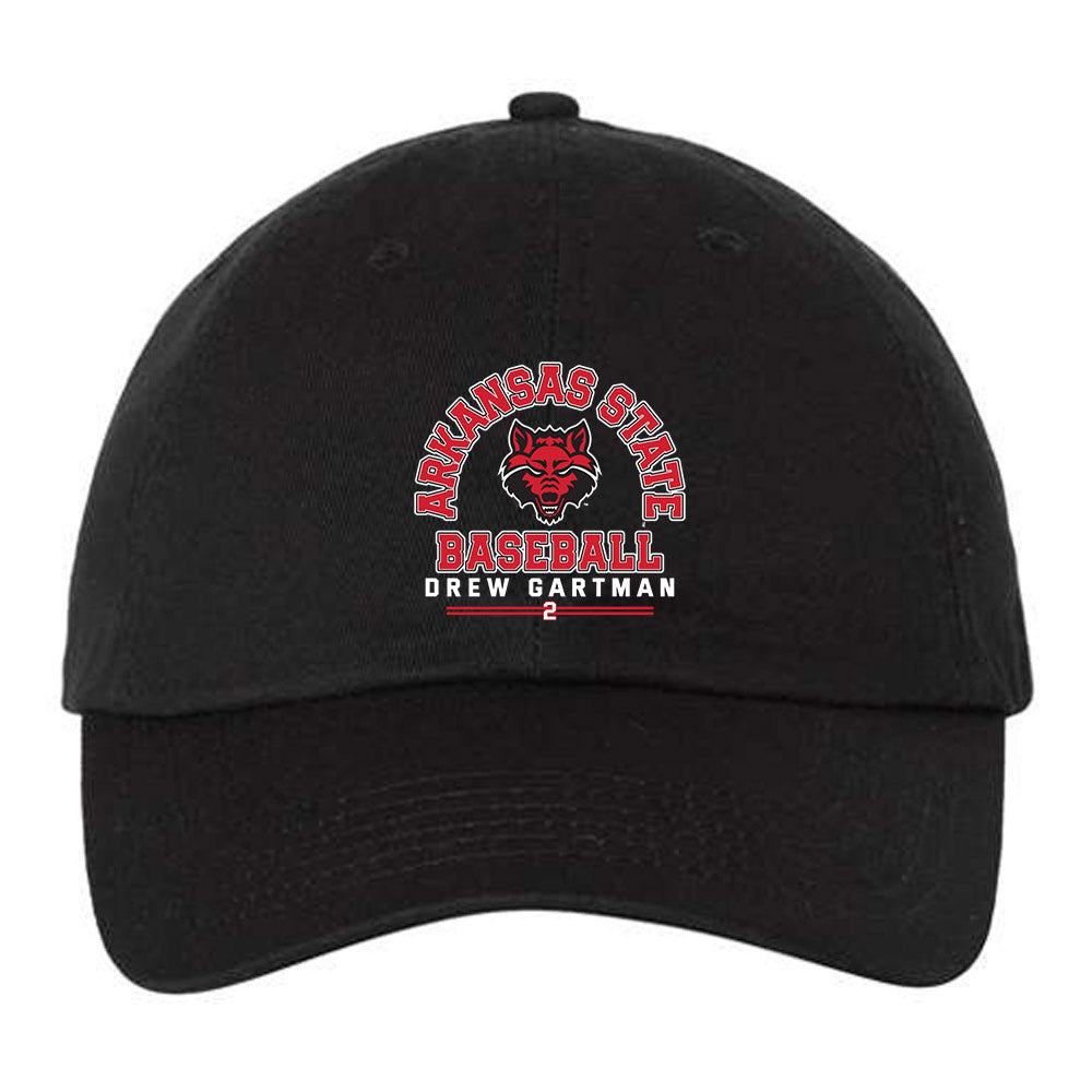 Arkansas State - NCAA Baseball : Drew Gartman - Dad Hat-0