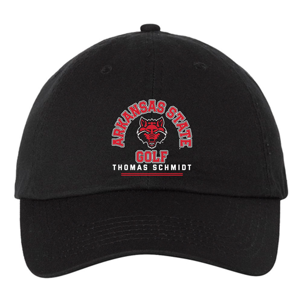 Arkansas State - NCAA Men's Golf : Thomas Schmidt - Dad Hat