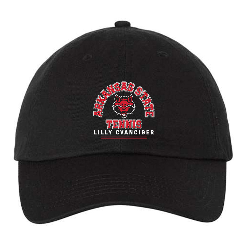 Arkansas State - NCAA Women's Tennis : Lilly Cvanciger - Dad Hat-0