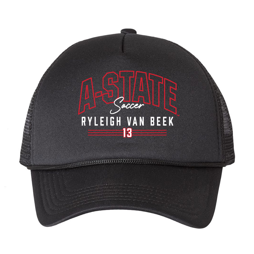Arkansas State - NCAA Women's Soccer : Ryleigh Van Beek - Trucker Hat-0