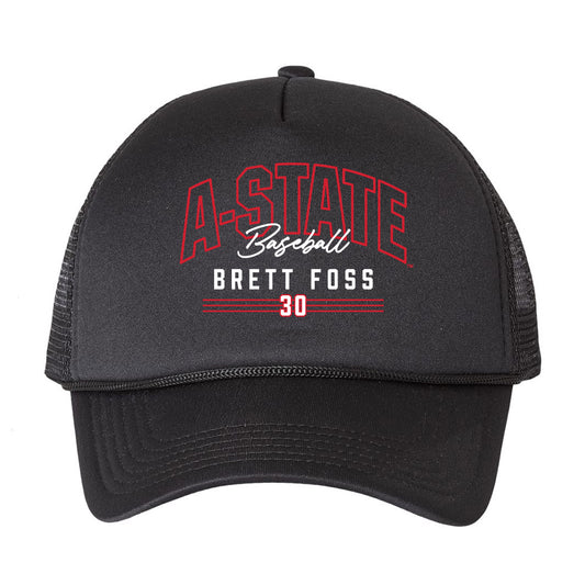 Arkansas State - NCAA Baseball : Brett Foss - Trucker Hat-0