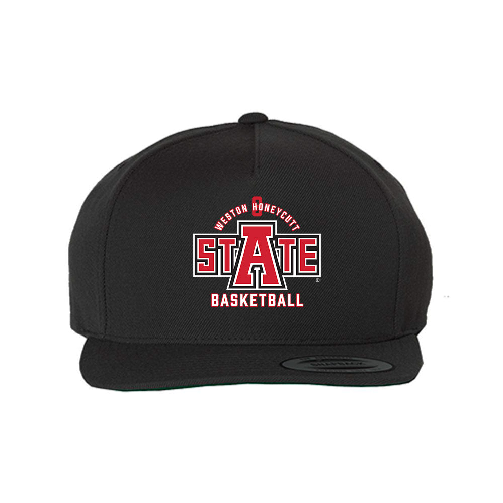 Arkansas State - NCAA Men's Basketball : Weston Honeycutt - Snapback Hat-0