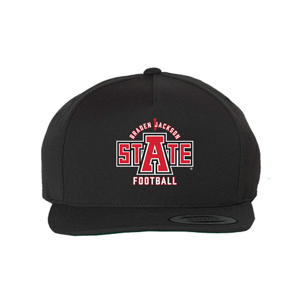 Arkansas State - NCAA Football : Braden Jackson - Snapback Hat-0