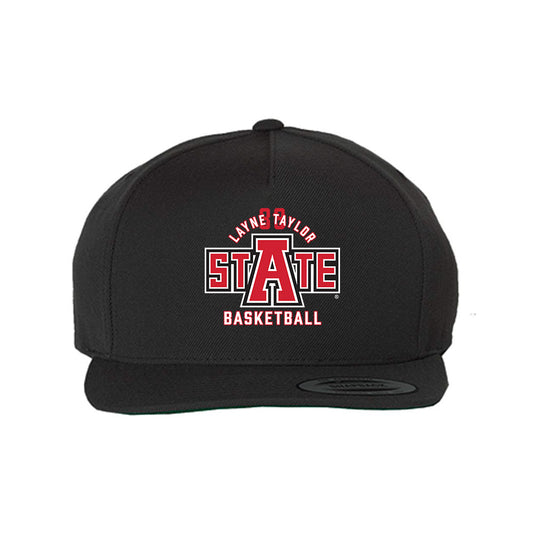 Arkansas State - NCAA Men's Basketball : Layne Taylor - Snapback Hat-0