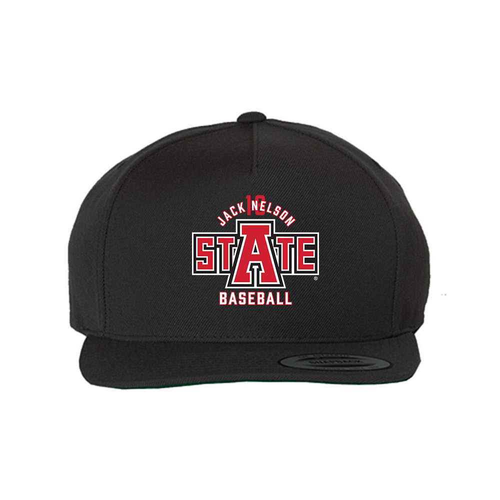 Arkansas State - NCAA Baseball : Jack Nelson - Snapback Hat-0