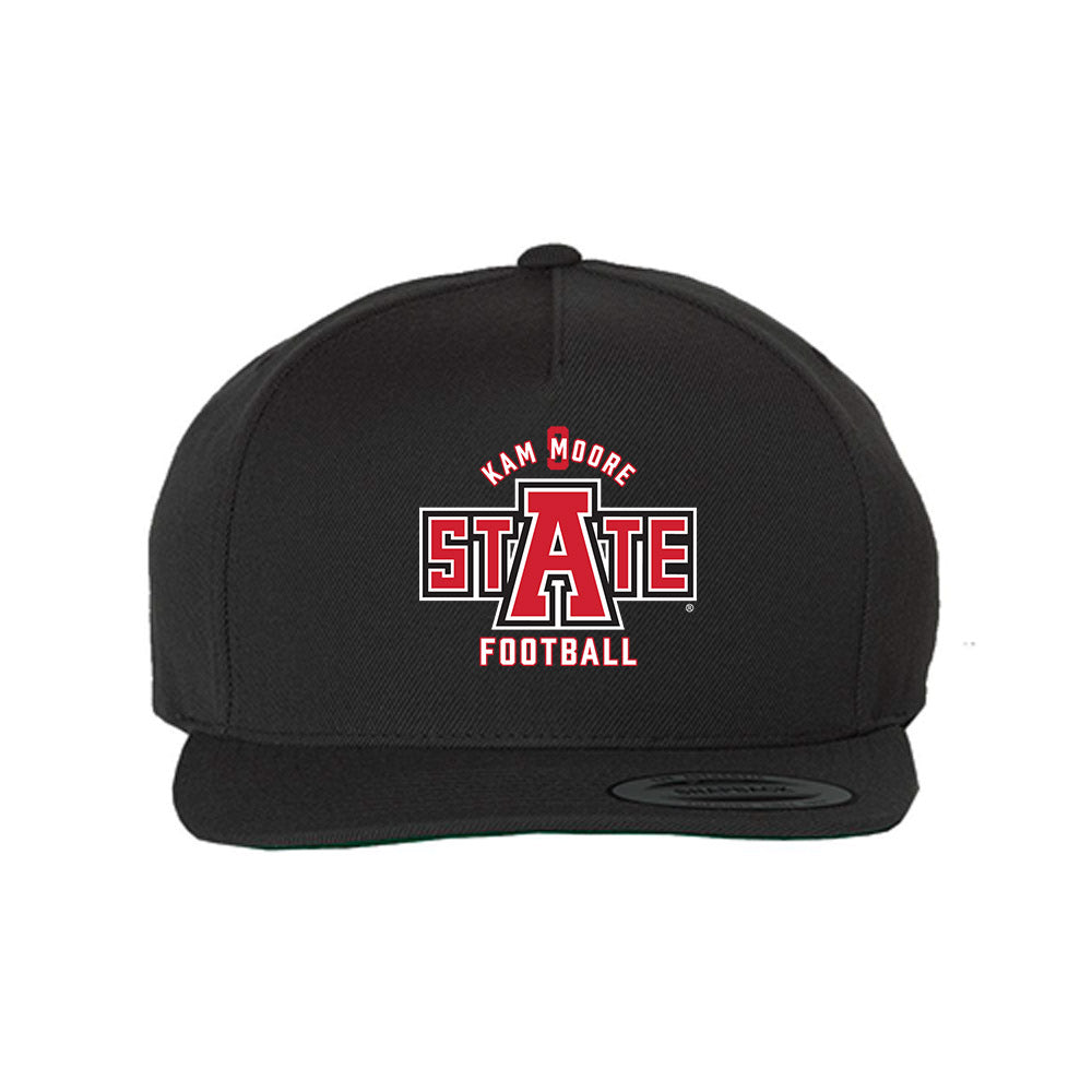 Arkansas State - NCAA Football : Kam Moore - Snapback Hat-0