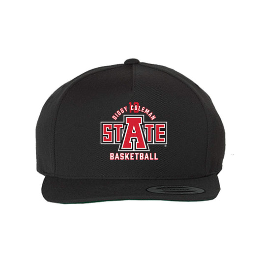 Arkansas State - NCAA Men's Basketball : Diggy Coleman - Snapback Hat-0