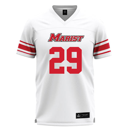 Marist - NCAA Men's Lacrosse : Gavin Marzigliano - White Lacrosse Jersey -0