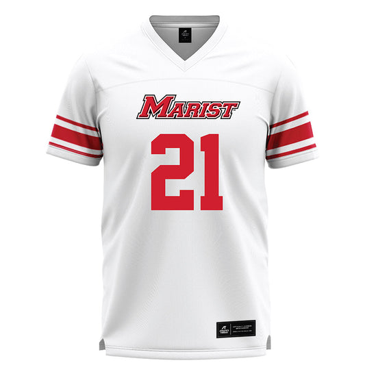 Marist - NCAA Men's Lacrosse : Simon Bowen - White Lacrosse Jersey -0