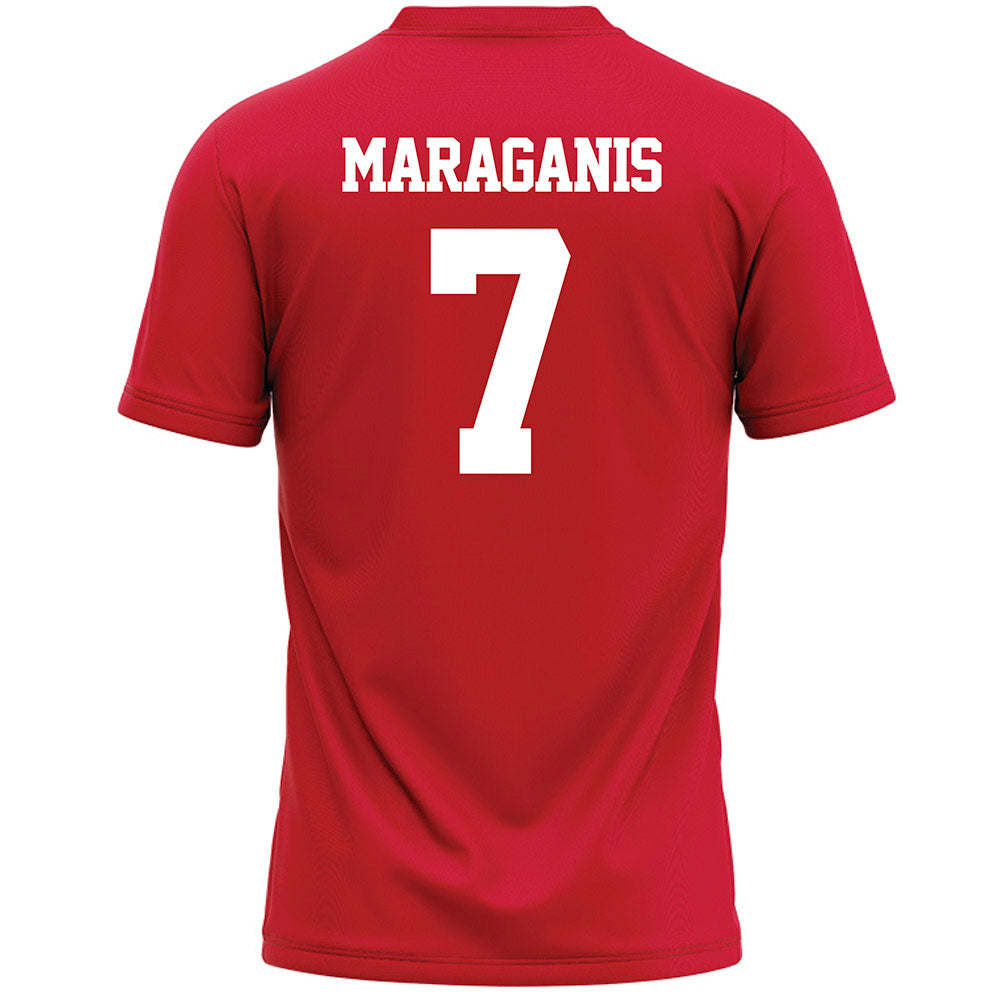 Marist - NCAA Men's Lacrosse : Charles Maraganis - Red Lacrosse Jersey -1