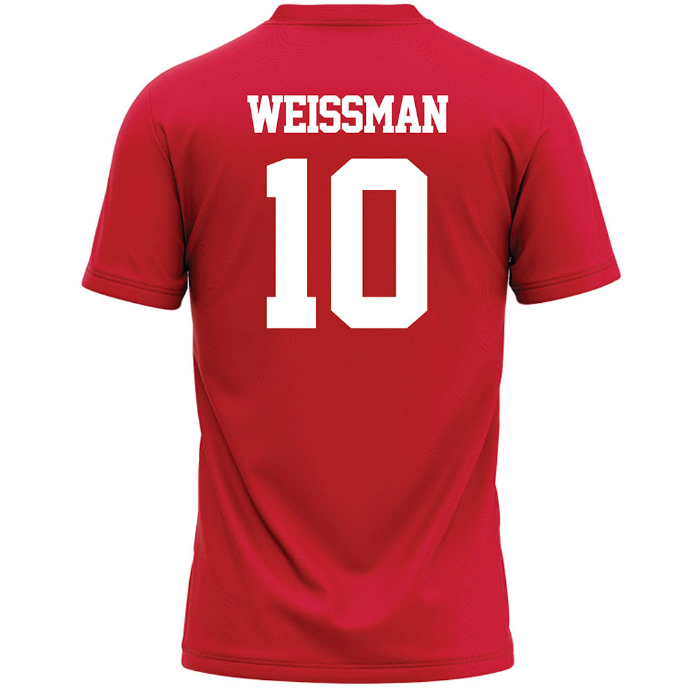 Marist - NCAA Men's Lacrosse : Andrew Weissman - Red Lacrosse Jersey -1