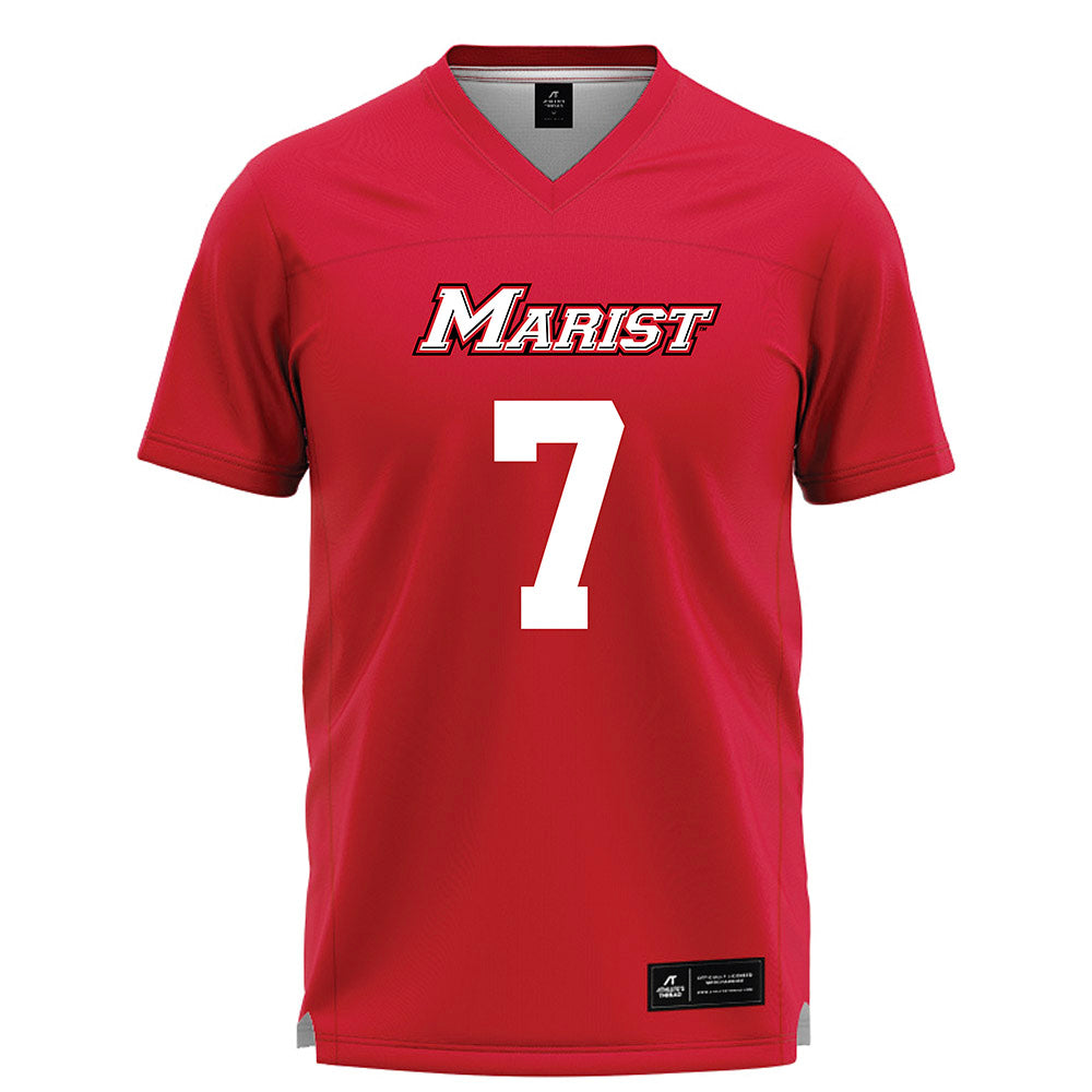 Marist - NCAA Men's Lacrosse : Charles Maraganis - Red Lacrosse Jersey -0