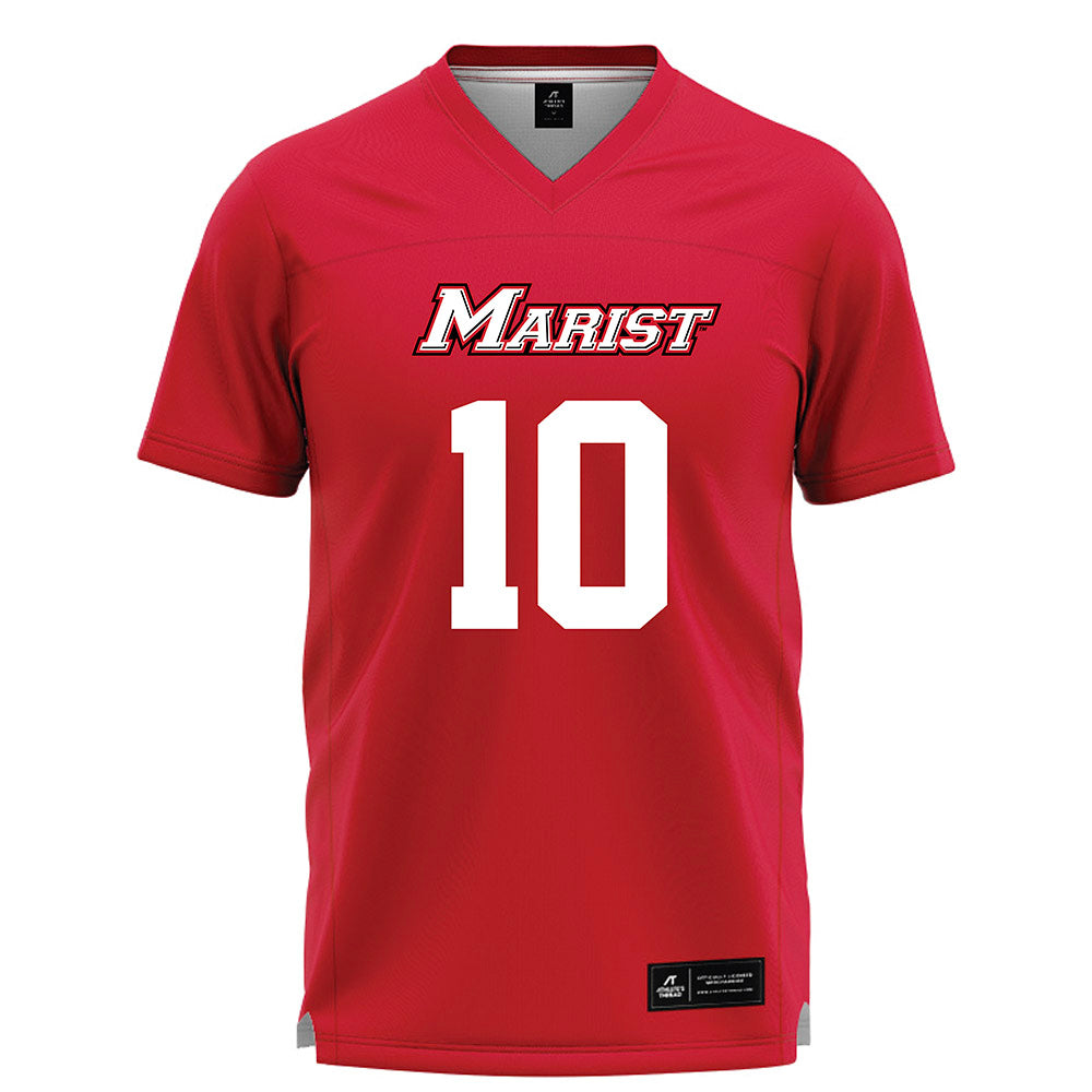 Marist - NCAA Men's Lacrosse : Andrew Weissman - Red Lacrosse Jersey -0