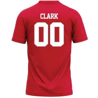 Marist - NCAA Women's Lacrosse : Ella Clark - Red Lacrosse Jersey -1