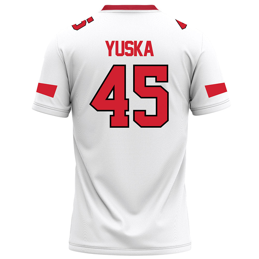 Marist - NCAA Football : Ethan Yuska - White Football Jersey-1