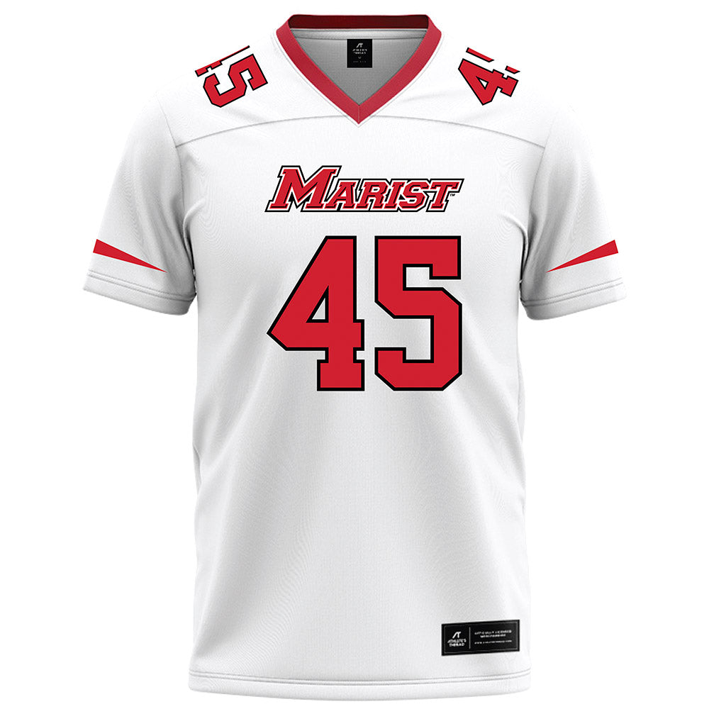 Marist - NCAA Football : Ethan Yuska - White Football Jersey-0