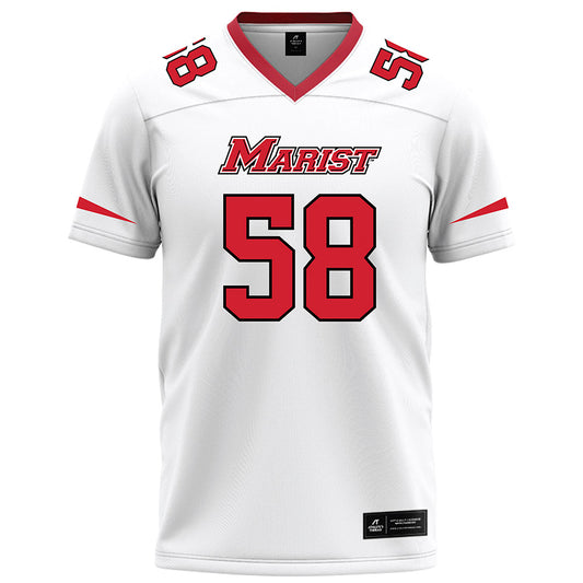 Marist - NCAA Football : Hudson Dalton - White Football Jersey-0