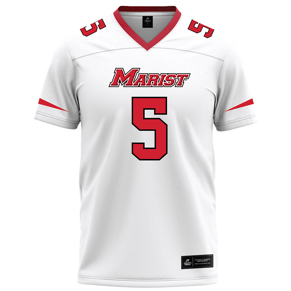 Marist - NCAA Football : Naheem Ridore - White Football Jersey-0