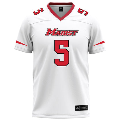 Marist - NCAA Football : Naheem Ridore - White Football Jersey-0