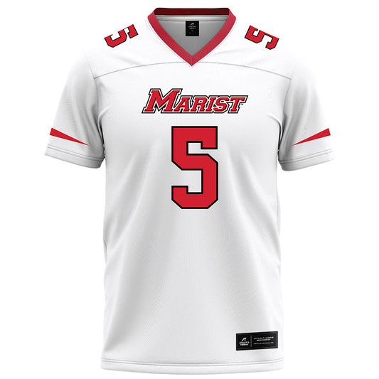 Marist - NCAA Football : Naheem Ridore - White Football Jersey-0