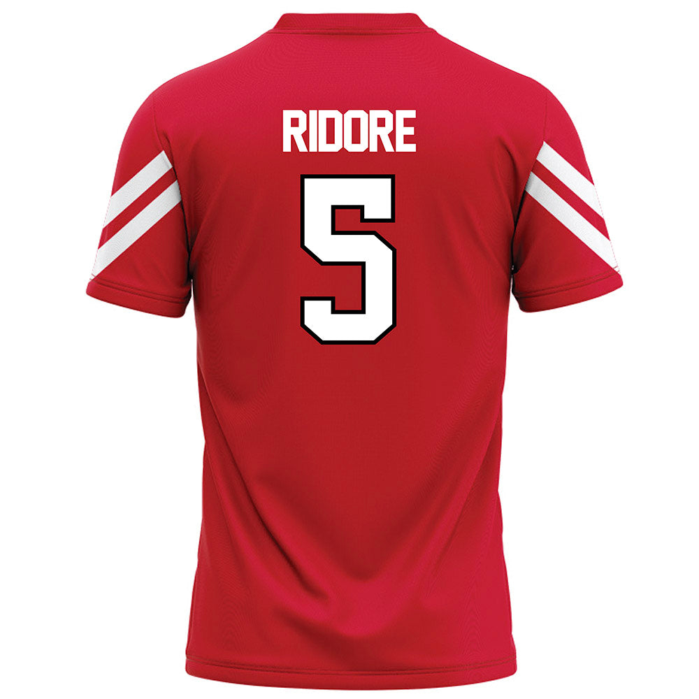 Marist - NCAA Football : Naheem Ridore - Red Football Jersey-1