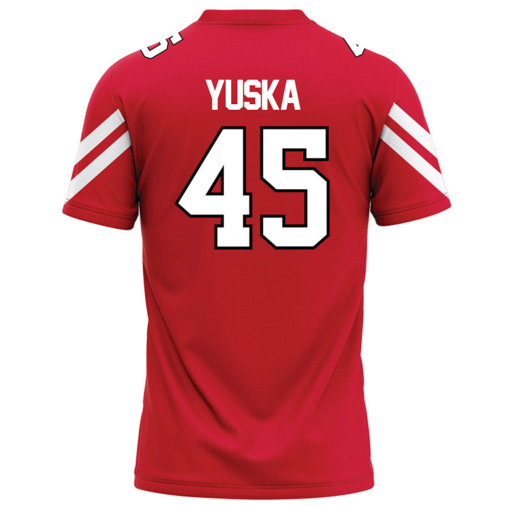 Marist - NCAA Football : Ethan Yuska - Red Football Jersey-1