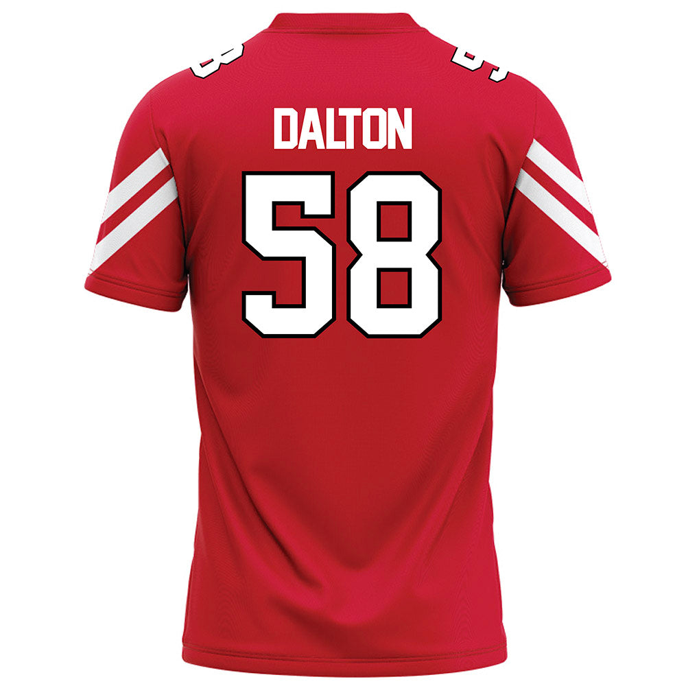 Marist - NCAA Football : Hudson Dalton - Red Football Jersey-1