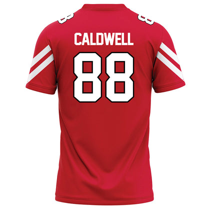 Marist - NCAA Football : Jordan Caldwell - Red Football Jersey-1