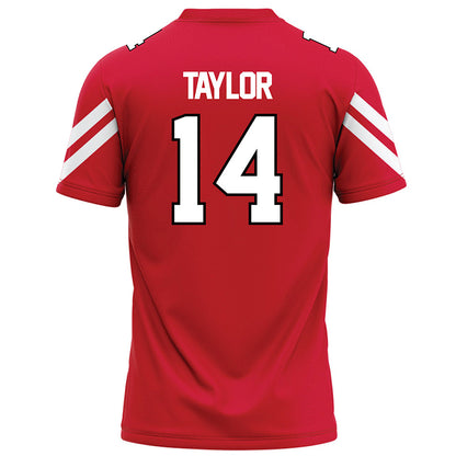 Marist - NCAA Football : Jayden Taylor - Red Football Jersey-1