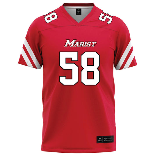 Marist - NCAA Football : Hudson Dalton - Red Football Jersey-0