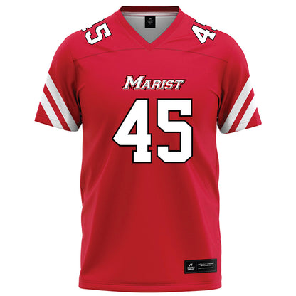 Marist - NCAA Football : Ethan Yuska - Red Football Jersey-0
