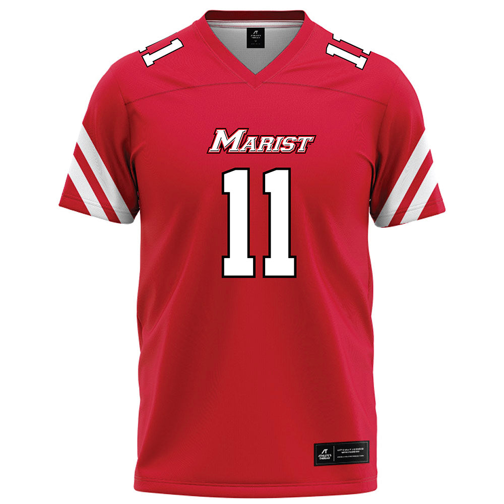 Marist - NCAA Football : Jake Lisicki - Red Football Jersey-0