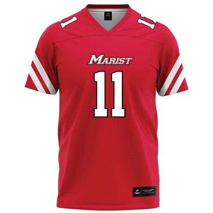 Marist - NCAA Football : Jake Lisicki - Red Football Jersey-0