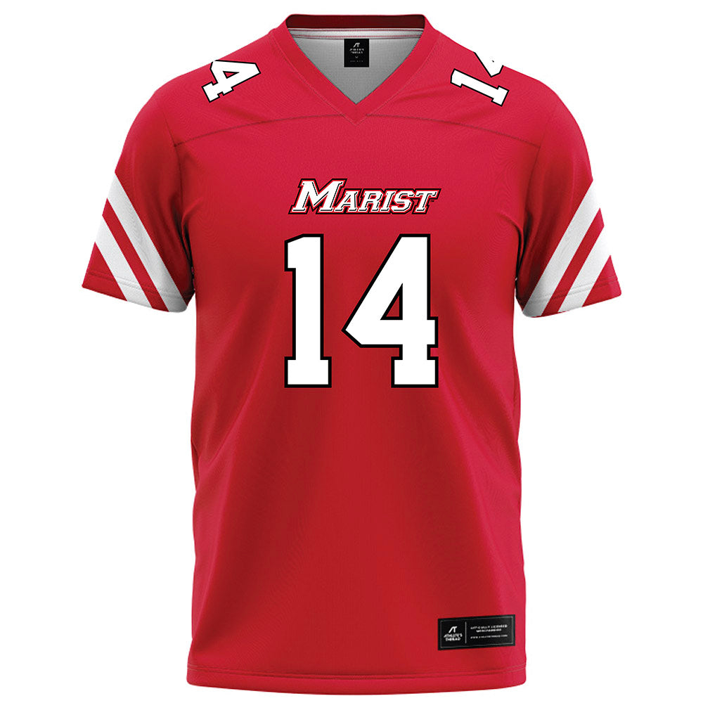 Marist - NCAA Football : Jayden Taylor - Red Football Jersey-0