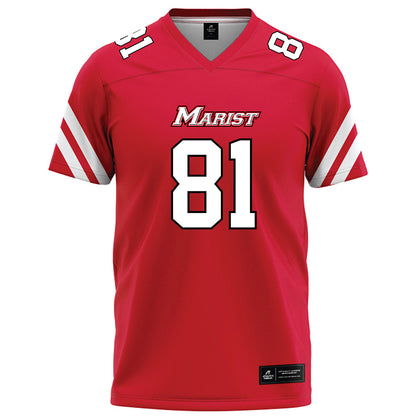 Marist - NCAA Football : Chris Gioia - Red Football Jersey-0