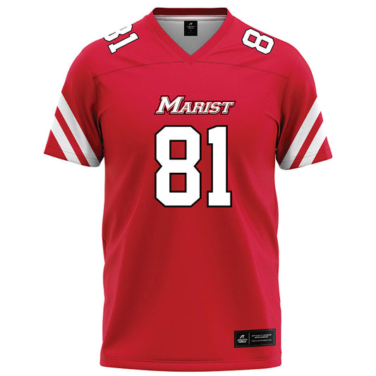 Marist - NCAA Football : Chris Gioia - Red Football Jersey-0